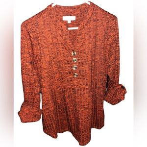 New Directions Burnt Orange Top